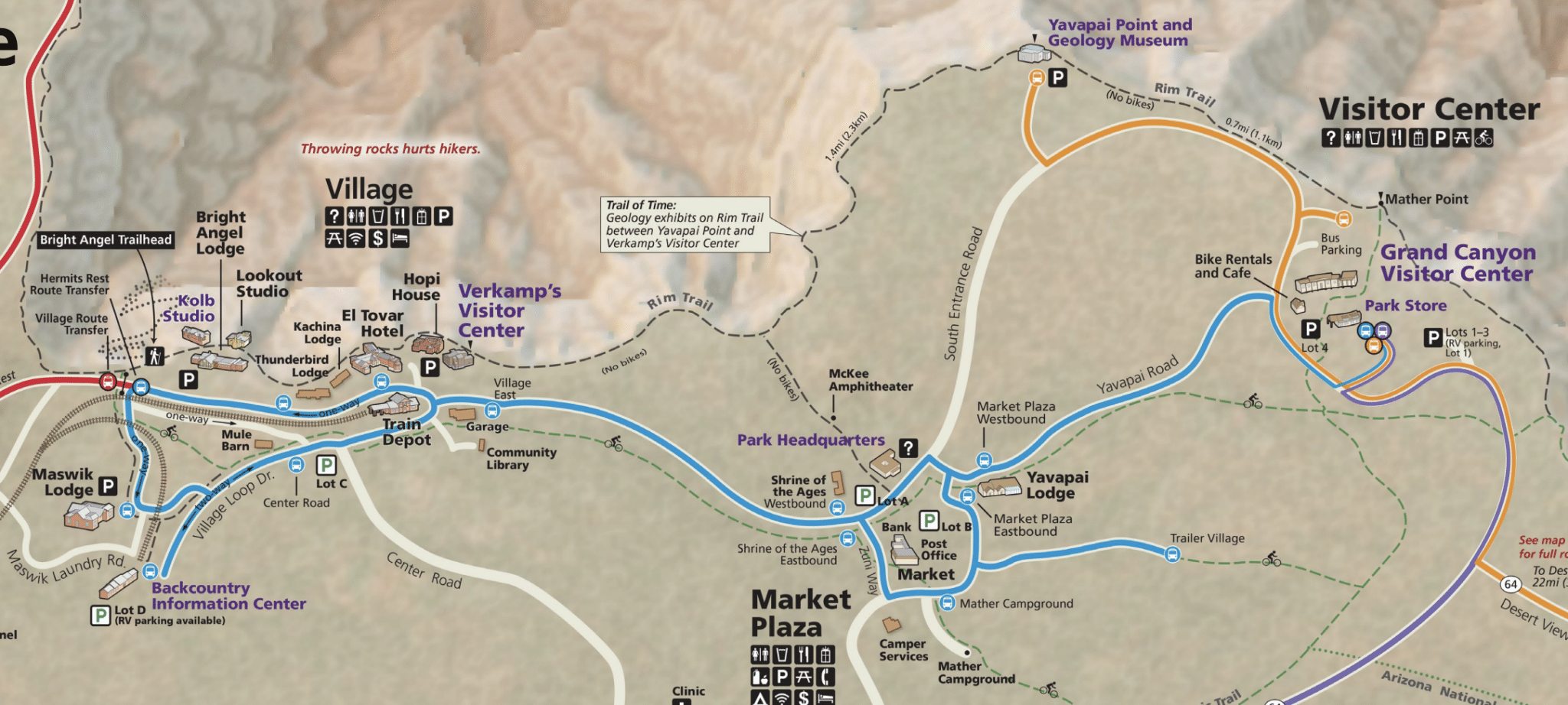 South Rim Map 22 Best Views in Grand Canyon National Park South Rim