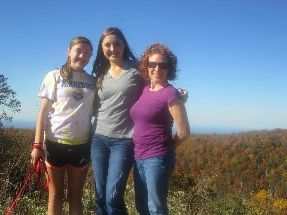 Julia and family in Great Smoky Mountains National Park